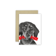 Dachshund Christmas Card