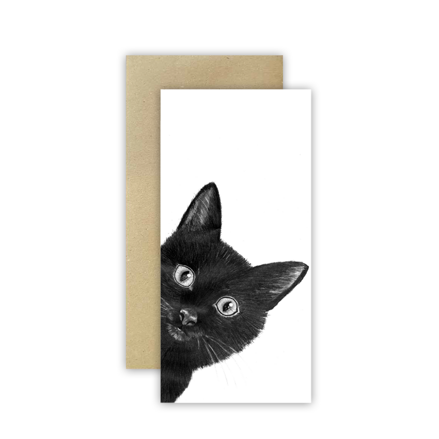 Peeking Cat Card - Wholesale