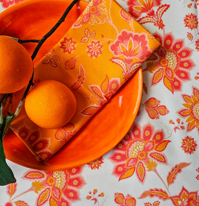 Aurora Napkins BOXED - Orange on Orange - Wholesale