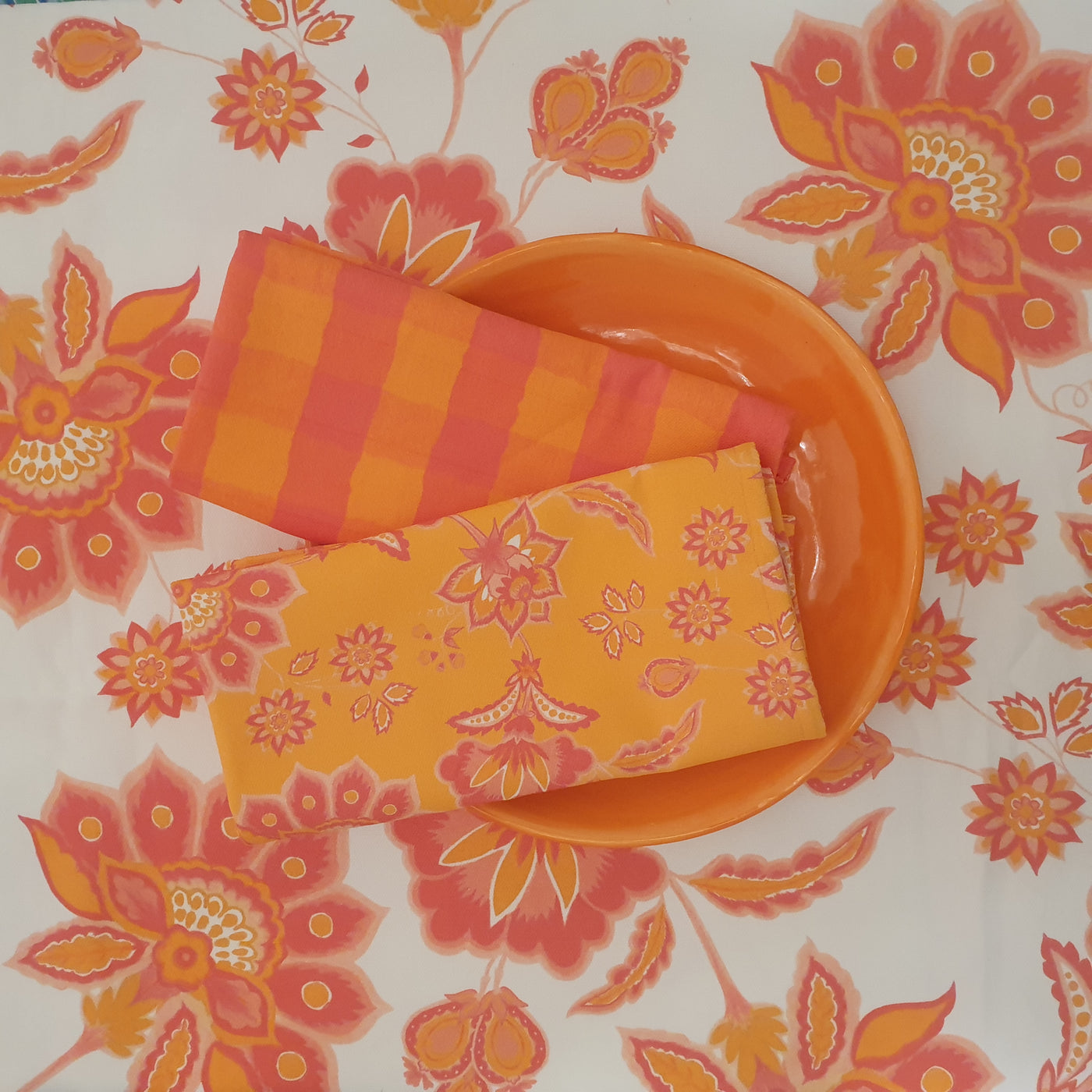 Aurora Napkins - Orange on Orange