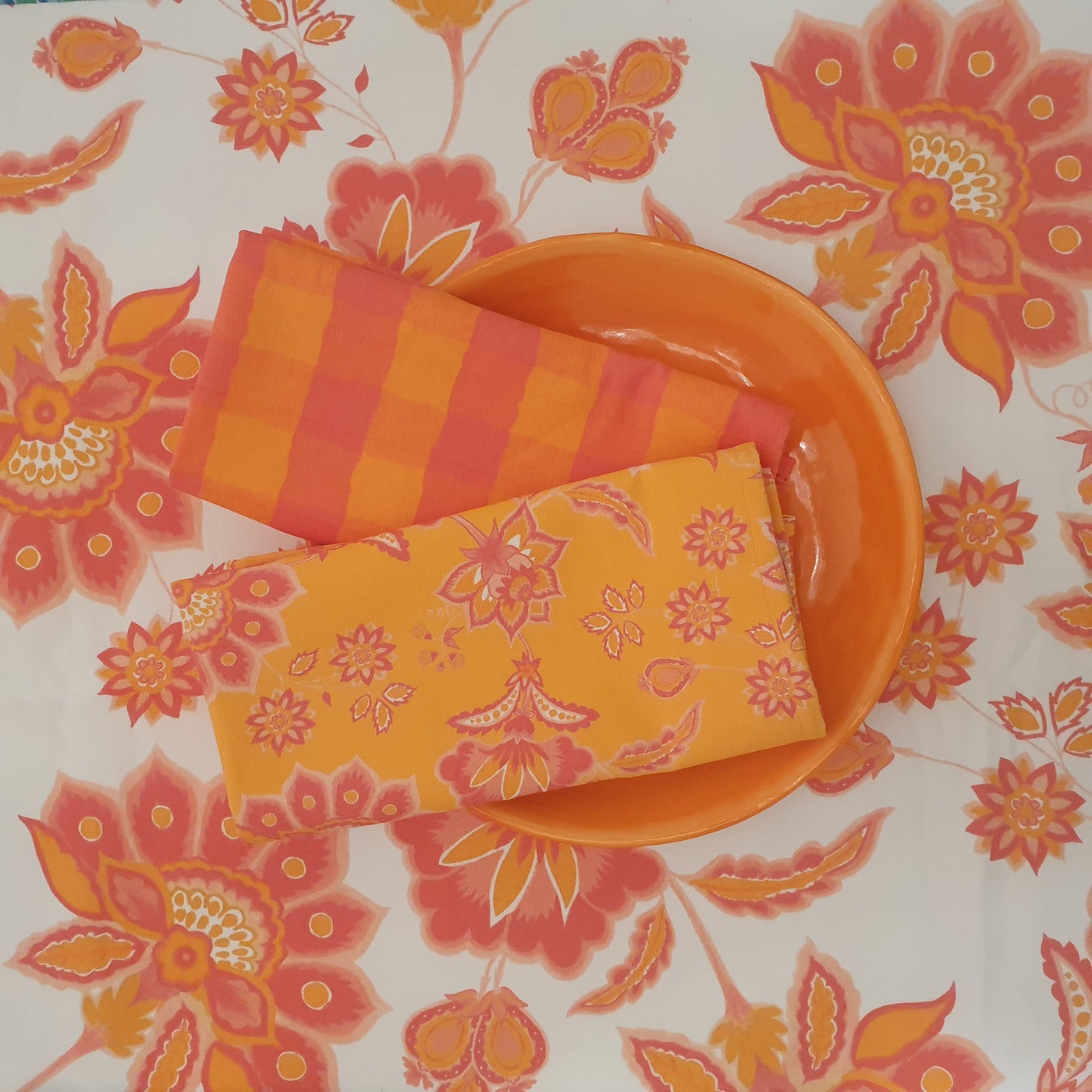 Aurora Napkins - Orange on Orange - Wholesale