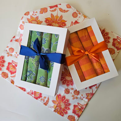 Aurora Napkins BOXED - Orange on Orange - Wholesale