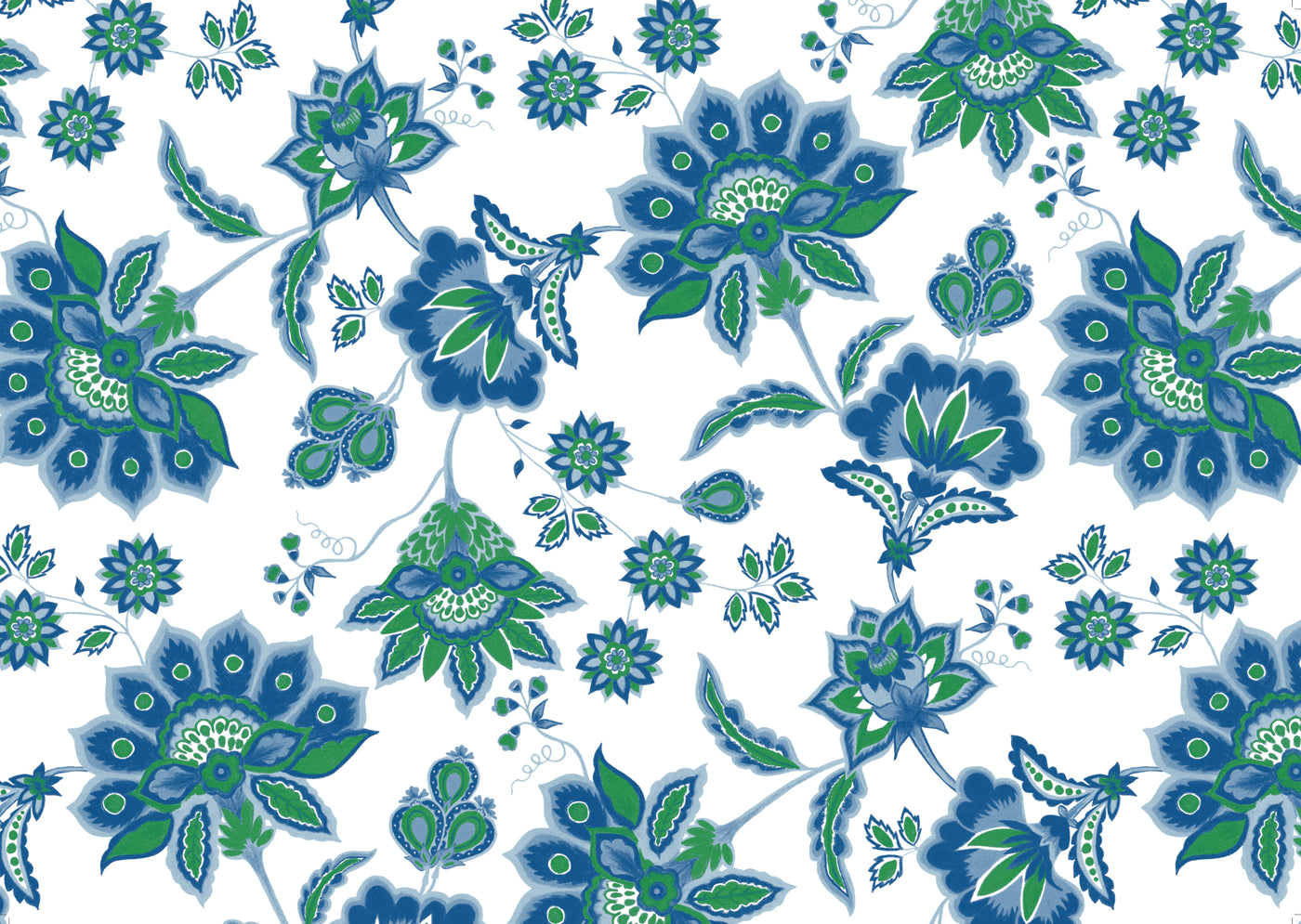 Aurora Placemats - Blue/Green Floral