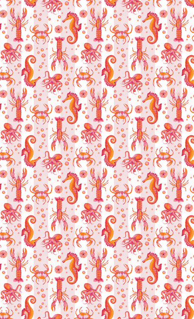 Ocean Tablecloth - Pink/Orange