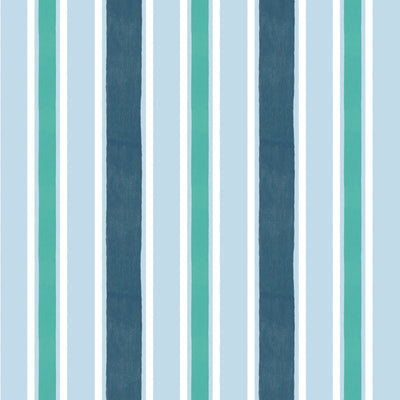 Ocean Napkins BOXED - Blue/Green/White Stripe