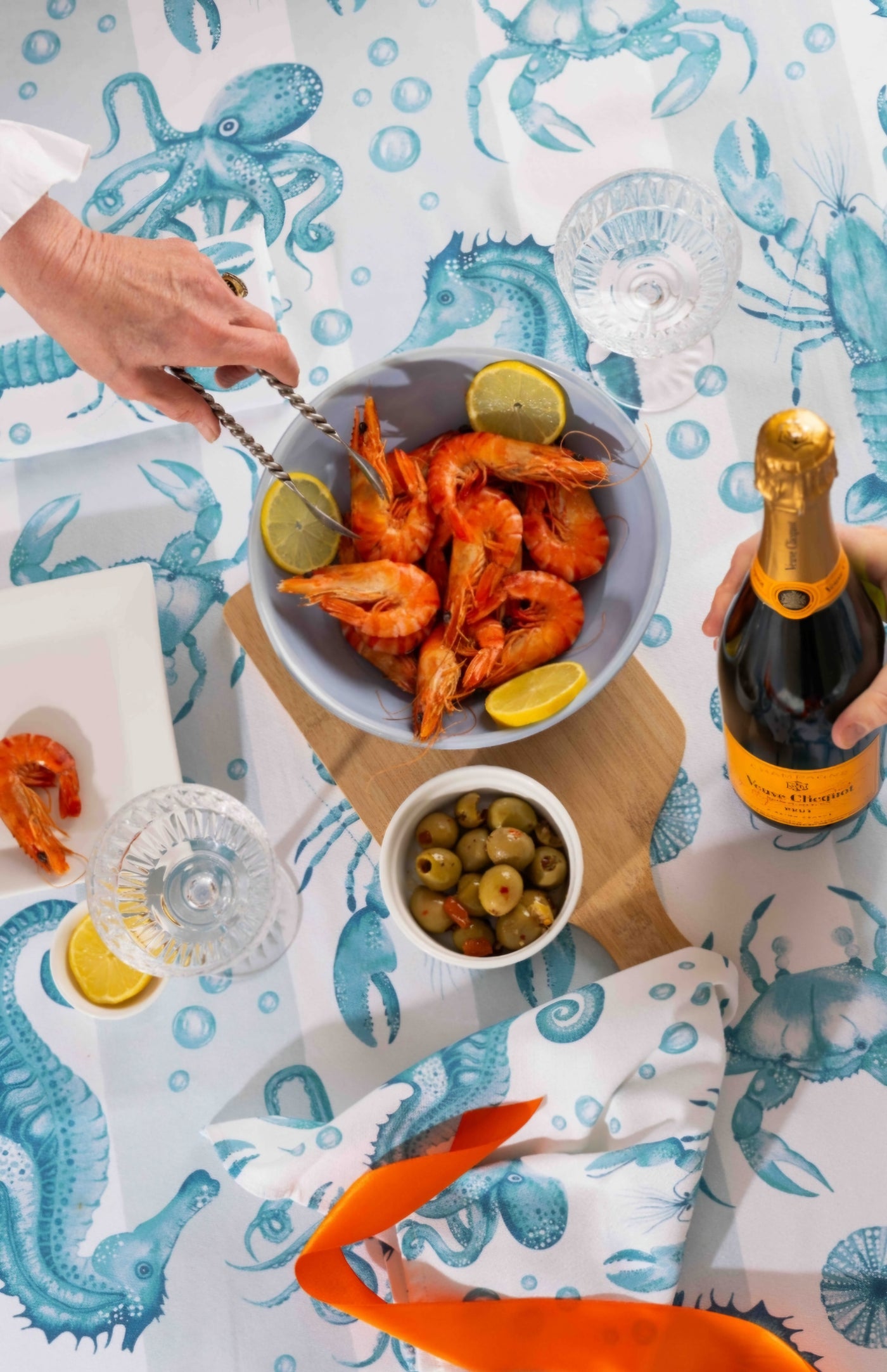 Ocean Tablecloth - Blue/Green - Wholesale