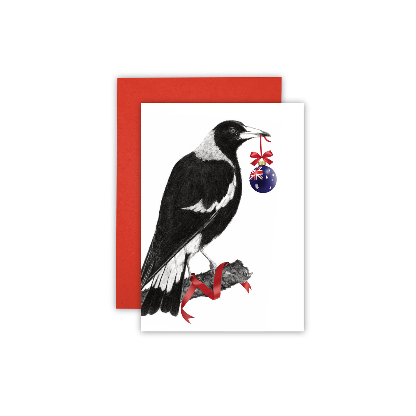 Magpie Christmas Card