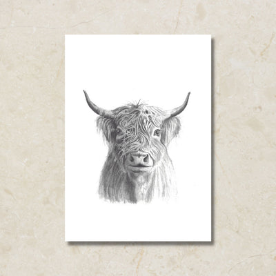 Highland Cow Canvas Art Print