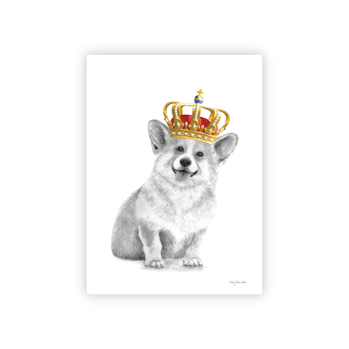 Royal Corgi Tea Towel