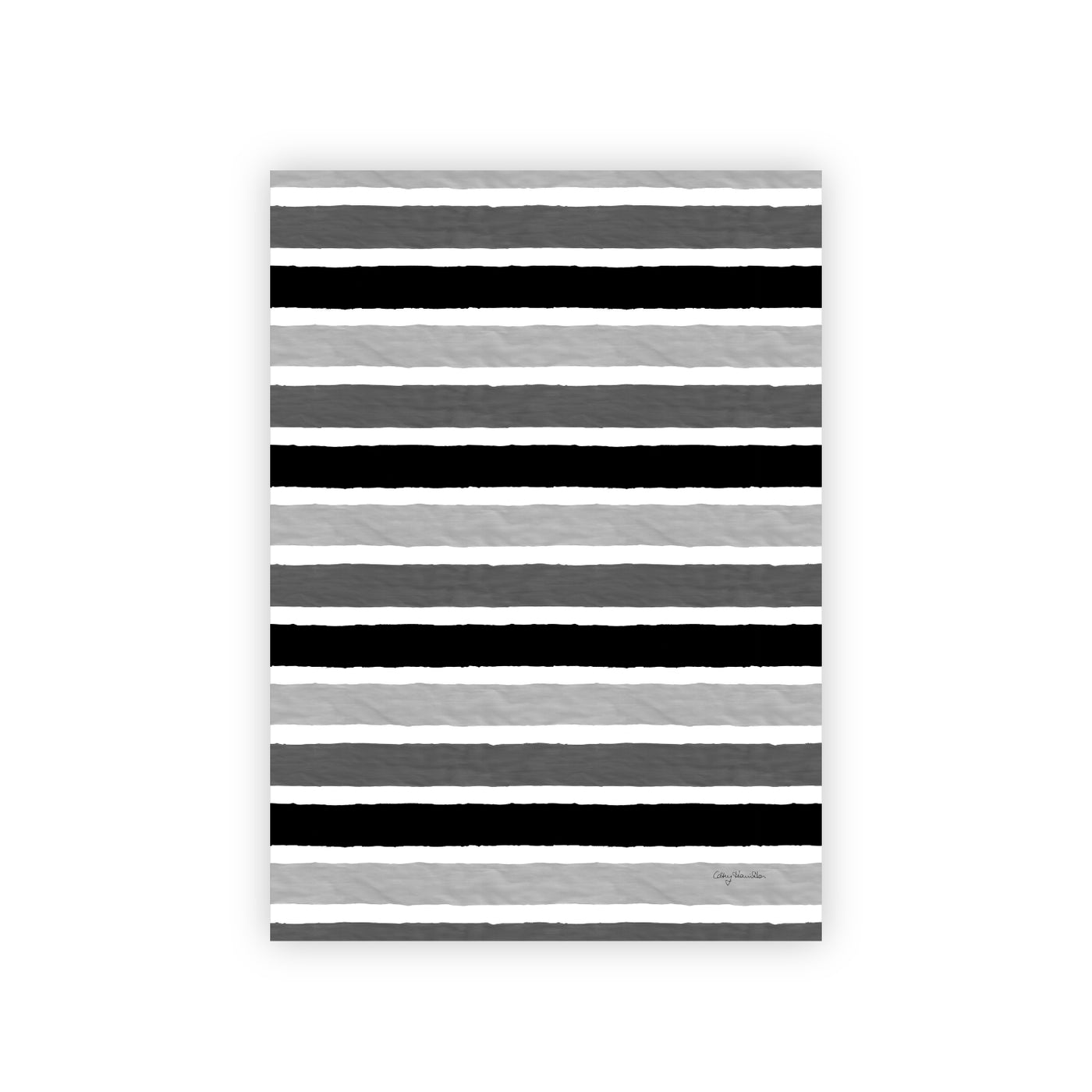 Painted Stripes Tea Towel
